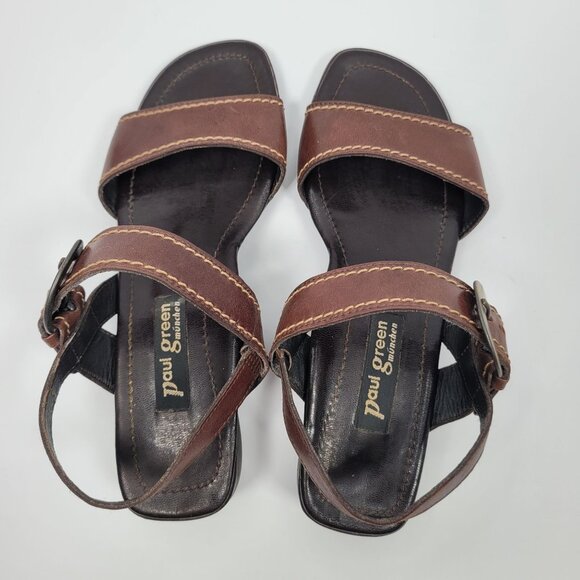 Paul Green Women's Brown Leather Strap Sandals  US Size 3.5 - Picture 5 of 8